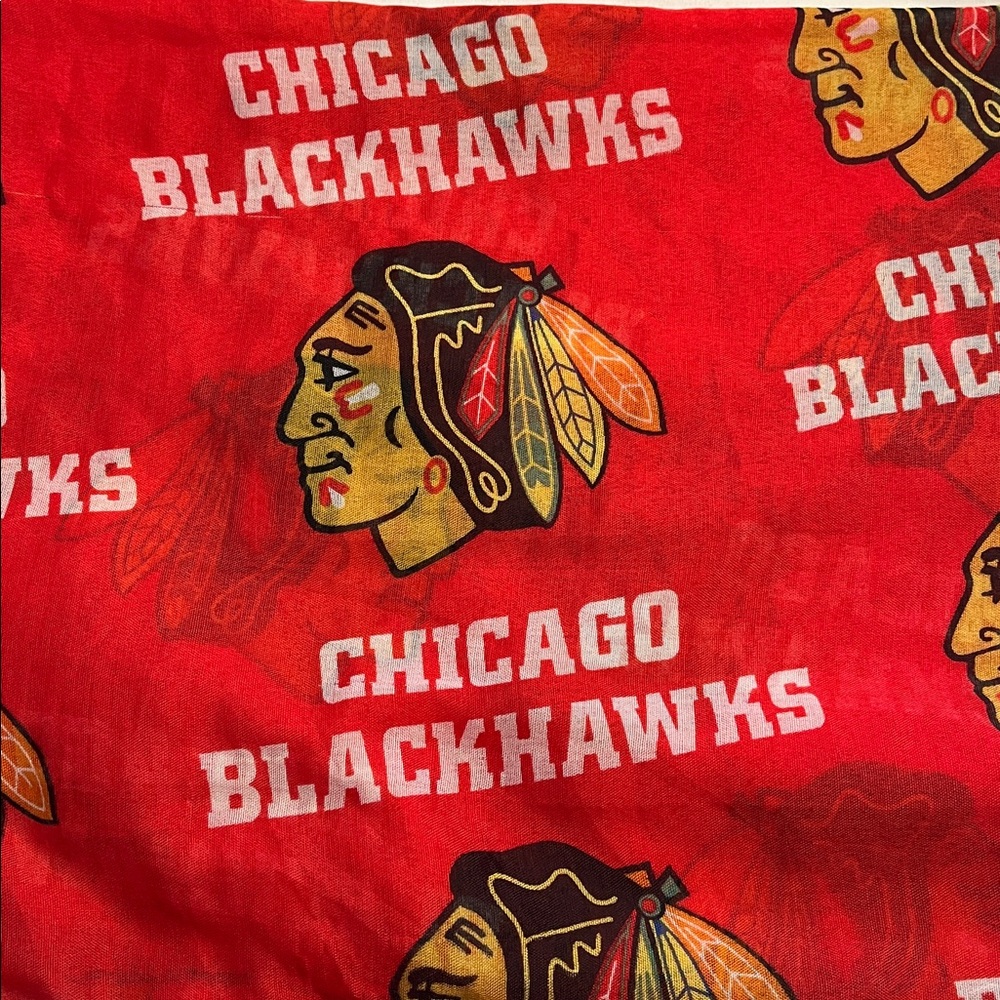 NHL Chicago Blackhawks Red and gold infinity scarf